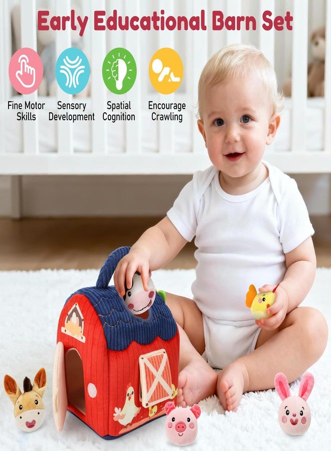 TOHIBEE Baby Toys 6-12 Months, Montessori Sensory Barn Toys for Babies 3-6 7 8 9 10 12 18 Months, Stuffed Farm Animal Toys for Toddlers 1-3, Infant Toys Christmas Gifts for 1 2 Year Old Boys Girls - Image 2